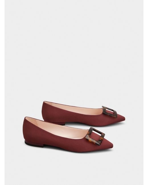 Roger Vivier Red Gommettine Ballerinas