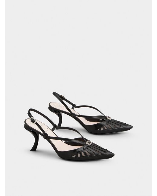 Roger Vivier White Virgule D'Orsay Pumps