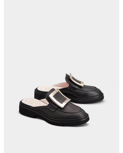 Roger Vivier White Viv' Rangers Mules