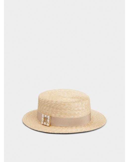 Roger Vivier Natural Très Vivier Hat