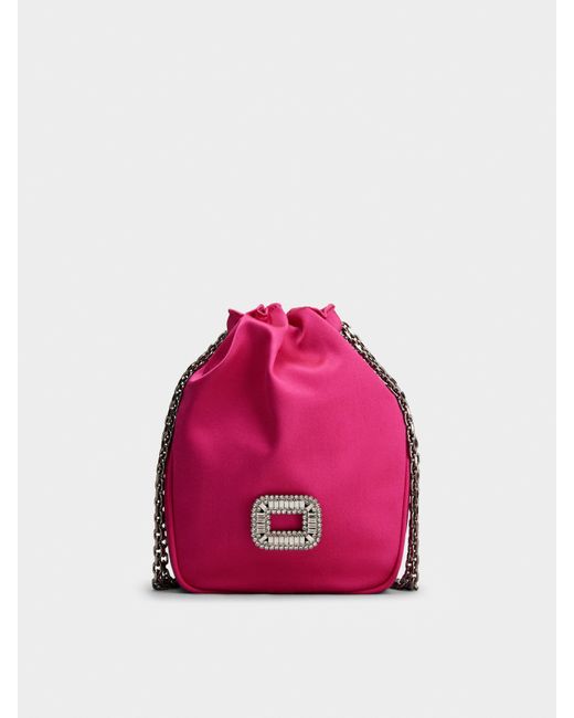 Roger Vivier Pink Pilgrim Nano Bag