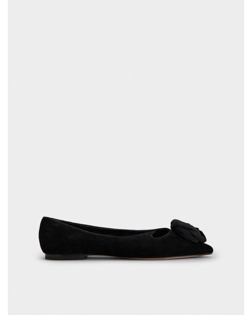 Roger Vivier White Rose Vivier Ballerinas