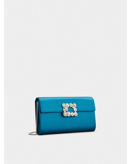 Roger Vivier Blue Efflorescence Clutch