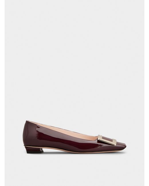 Roger Vivier Red Belle Vivier Ballerinas