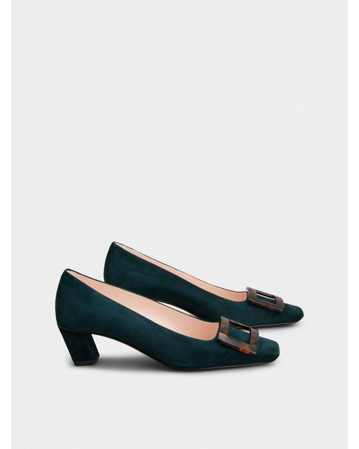 Roger Vivier Blue Belle Vivier Pumps