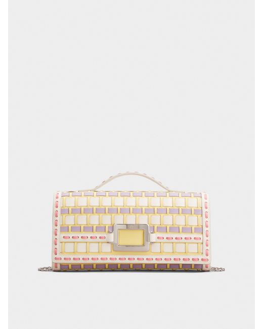 Roger Vivier Natural Belle Vivier Clutch