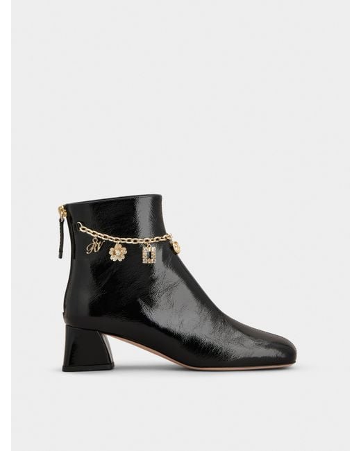Roger Vivier Black Très Vivier Booties