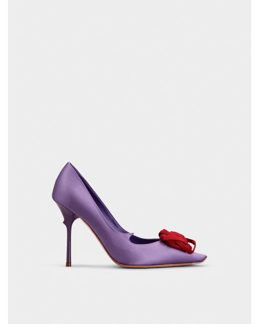 Roger Vivier Purple Rose Vivier Pumps