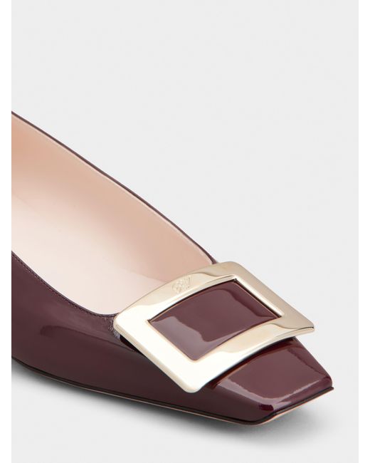 Roger Vivier Red Belle Vivier Ballerinas