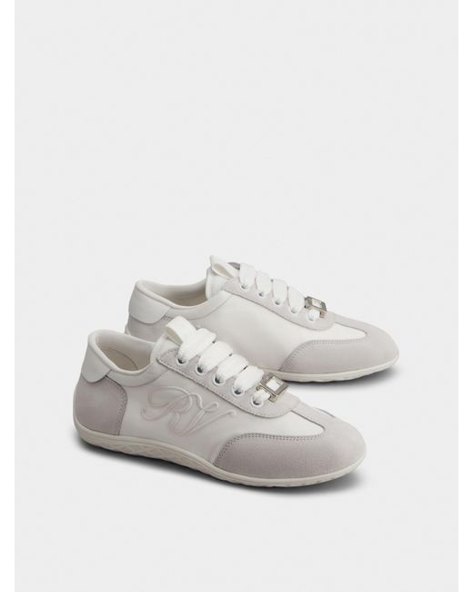 Roger Vivier White Viv Low Sneakers
