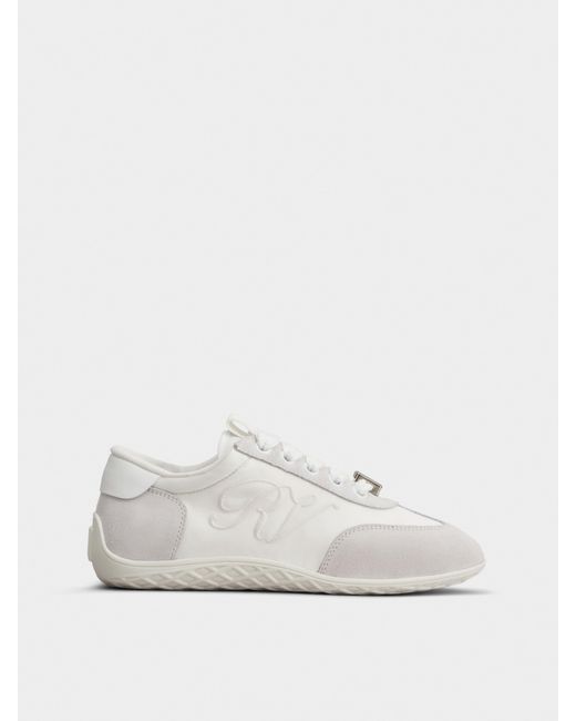 Roger Vivier White Viv Low Sneakers