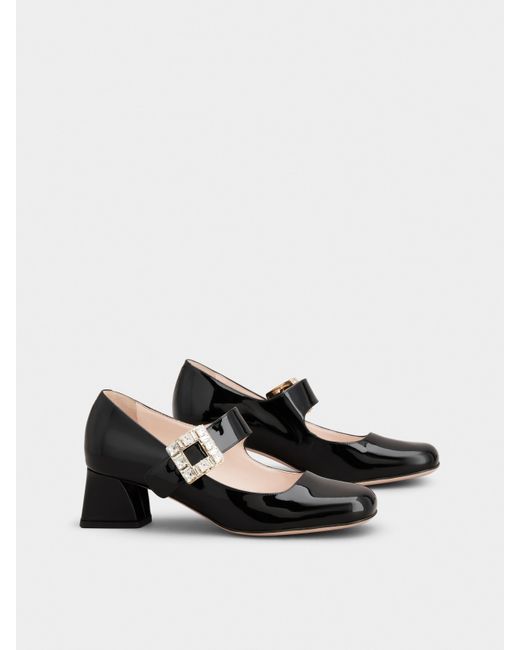 Roger Vivier White Très Vivier Mary Jane Pumps