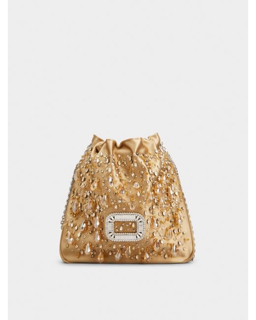 Roger Vivier Metallic Tasche Mini Pilgrim