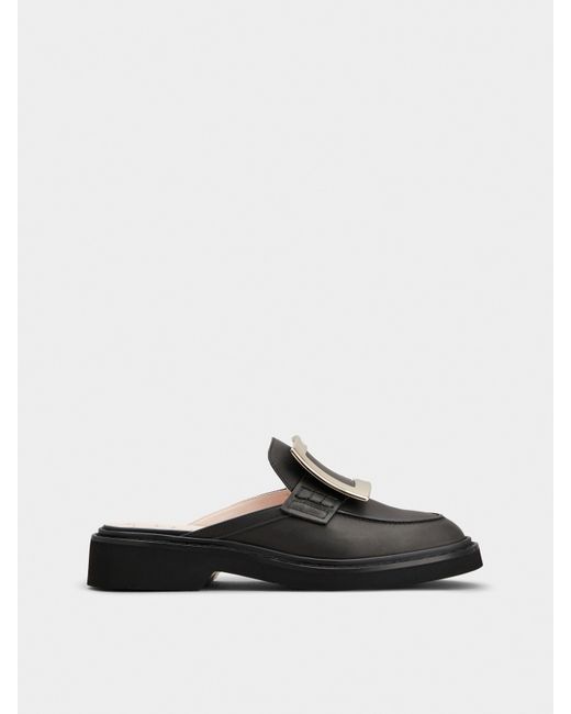Roger Vivier White Viv' Rangers Mules