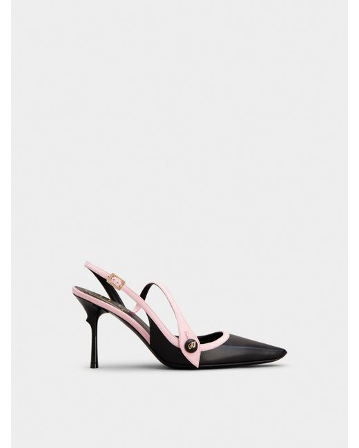 Roger Vivier White Rose Vivier Slingback Pumps