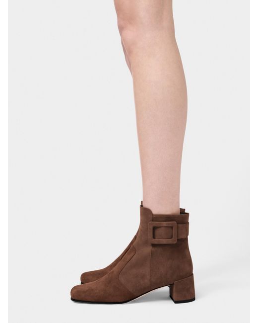 Roger Vivier Brown Polly Booties