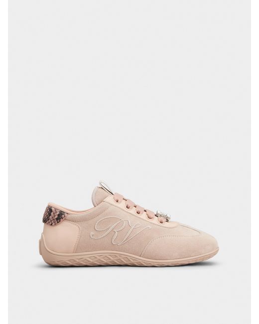 Roger Vivier Pink Viv Low Sneakers
