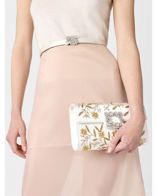 Roger Vivier Natural Efflorescence Clutch