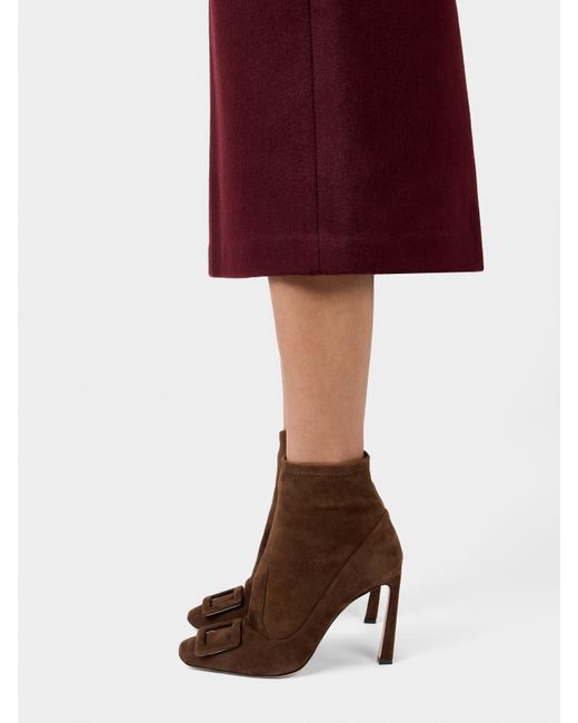 Roger Vivier Brown Trompette Booties