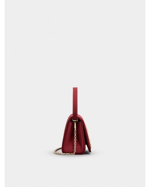 Roger Vivier Red Pilgrim Micro Bag
