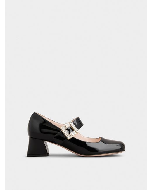 Roger Vivier White Très Vivier Mary Jane Pumps