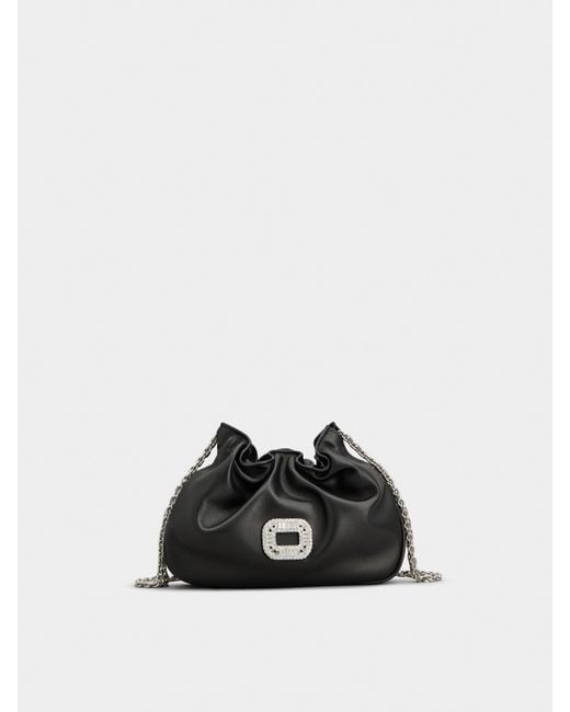 Roger Vivier Black Pilgrim Micro Bag