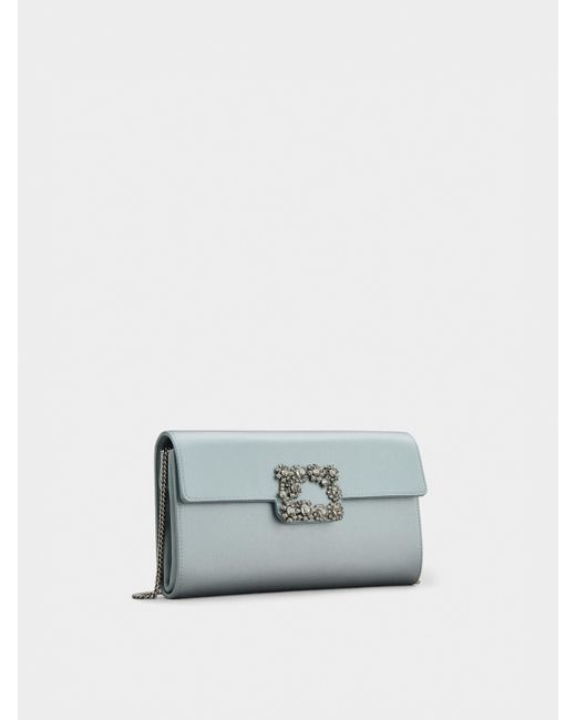 Roger Vivier Blue Efflorescence Clutch