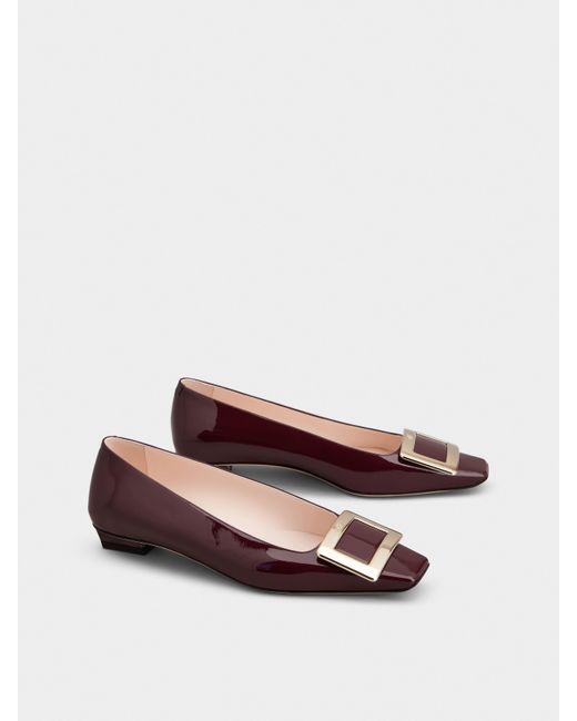 Roger Vivier Red Belle Vivier Ballerinas