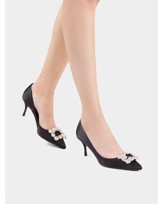 Roger Vivier Black Efflorescence Pumps