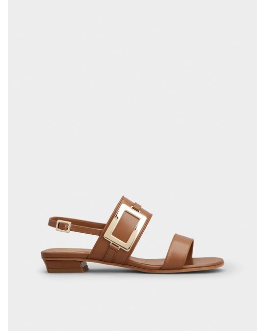 Roger Vivier Brown Belle Vivier Sandals