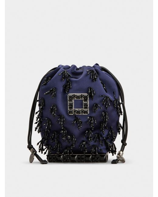 Roger Vivier Blue Très Vivier Bucket Bag