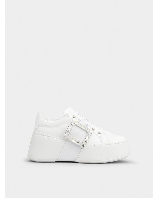 Roger Vivier White Viv' Skate Sneakers