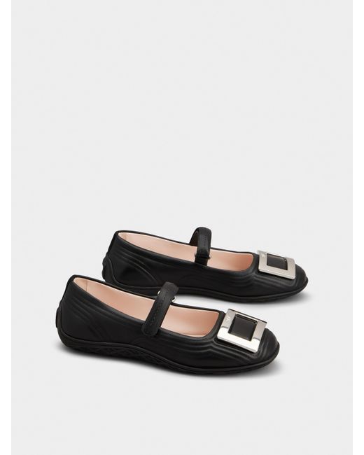 Roger Vivier White Viv Low Mary Janes
