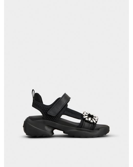 Roger Vivier White Viv' On The Run Sandals