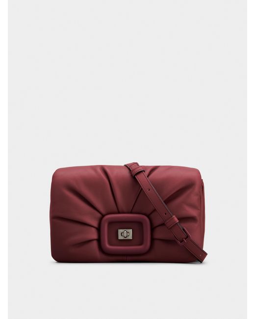 Viv' Choc Mini Shopping Bag in Leather Brown Woman