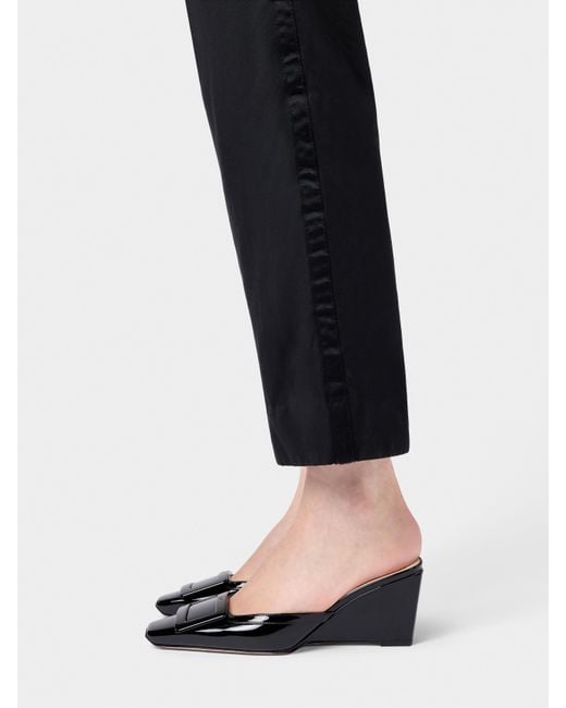 Roger Vivier White Belle Vivier Wedge Mules
