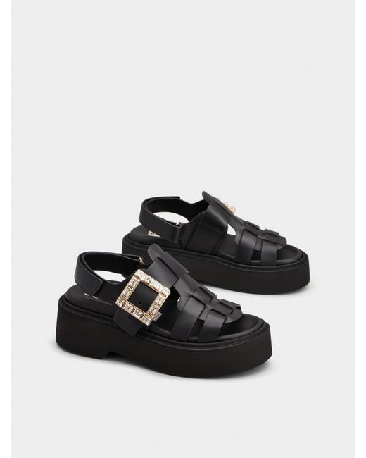 Sandalias viv' rangers en piel Roger Vivier de color Black
