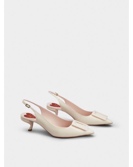 Roger Vivier Natural Virgule Slingback Pumps