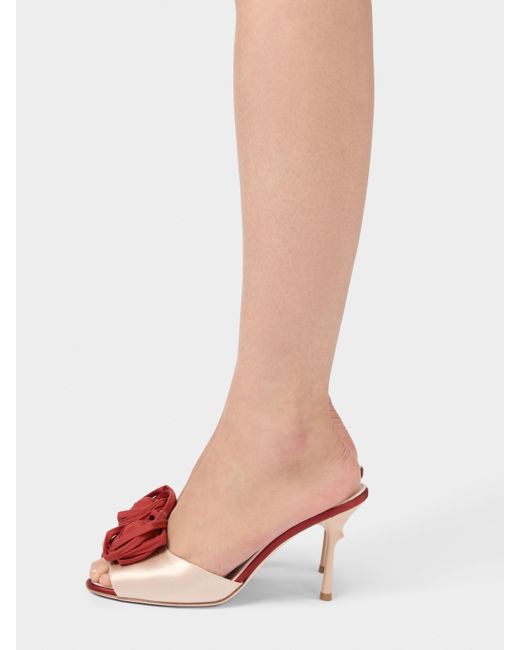 Roger Vivier Pink Rose Vivier Mules