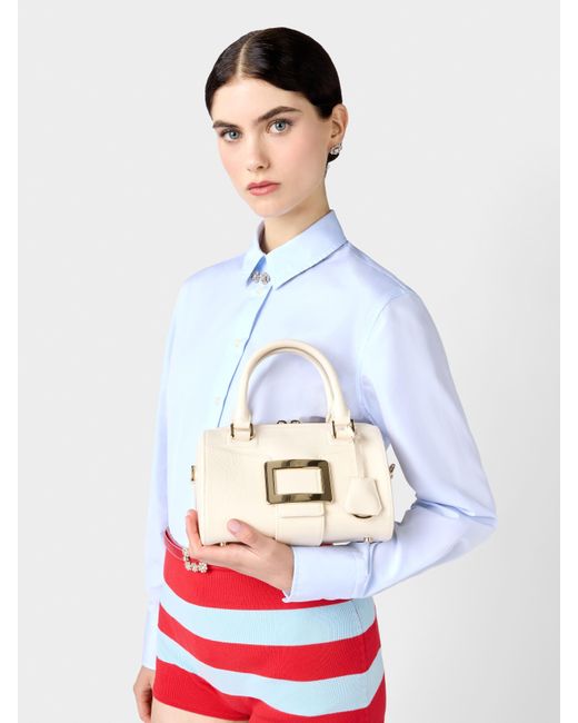 Roger Vivier Natural Belle Vivier Bag