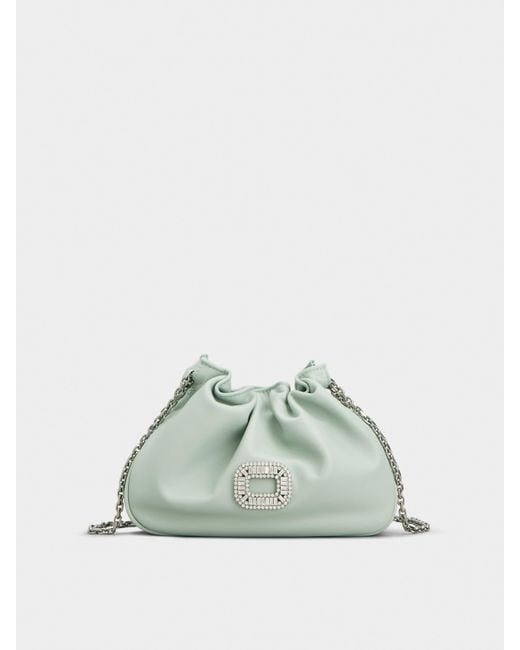 Roger Vivier Green Pilgrim Micro Bag