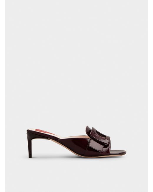 Roger Vivier Red Viv' Canard Mules