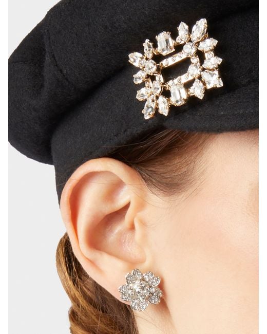 Roger Vivier Black Broche Vivier Sailor Cap