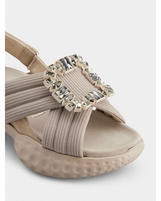 Roger Vivier Natural Viv' Run Light Sandals