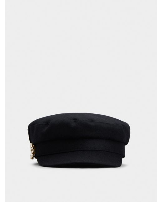 Roger Vivier Black Broche Vivier Sailor Cap