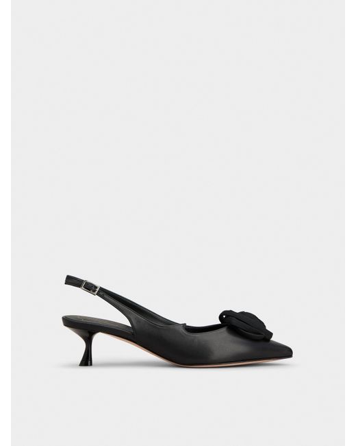 Roger Vivier White Rose Vivier Slingback Pumps