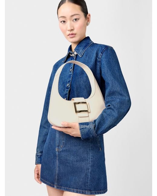 Roger Vivier Natural Belle Vivier Hobo Bag