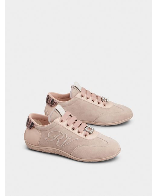 Roger Vivier Pink Viv Low Sneakers