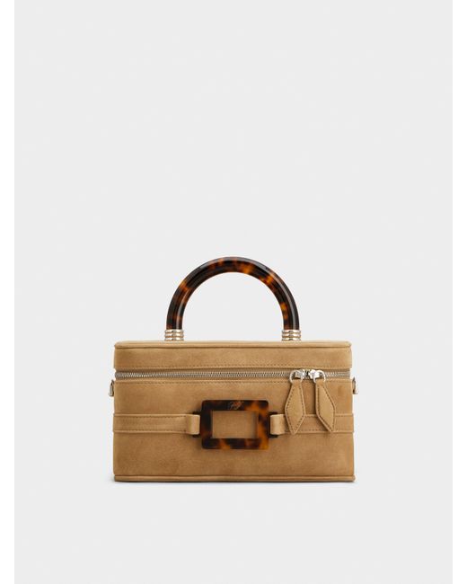 Roger Vivier Natural Vanity Belle Vivier Mini Bag