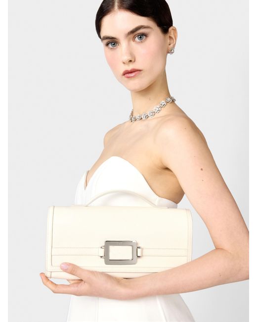 Roger Vivier Natural Belle Vivier Clutch